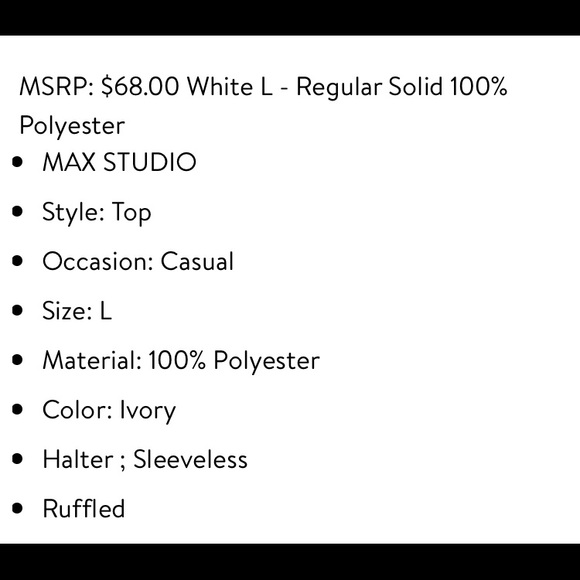 New Max Studio London sheer blouse Large - Picture 4 of 9